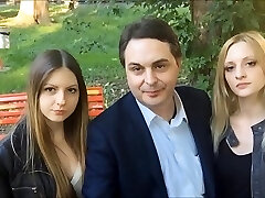 horny guy idolizes everything about group sex and a blowjob in the park