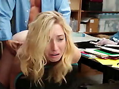 Prevention Officer Hand Cuffs &_ Fucks Ash-blonde Shoplifter