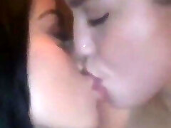 Victoria June and Alina Lopez Smooching