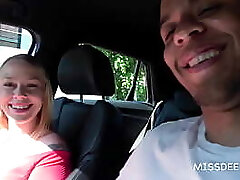 INTERRACIAL PUBLIC: Black Dutch Man Plows Nubile In Car: CHRYSTAL SINN - MISSDEEP.com
