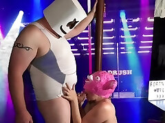 FORTNITE Cougar DOES STRIPTEASE as Cuddle Team Leader & SWALLOWS MARSHMELLO!!