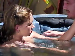 Teen Vanilla Skye Gets Horny In the Pool and Loves Contorting To Deepthroat Dick
