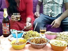 The mistress made special food for the sahib and while eating food she kissed the coochie - Hindi with fabulous voice