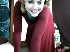 Cute nympho teenage webcam striptease