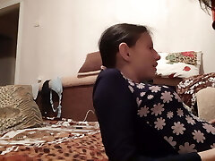 Fucked in the mouth of her neighbor - Lesbian-illusion