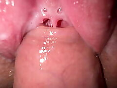 I fucked my horny stepsister, tight creamy twat and close up cumshot
