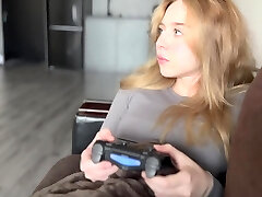 Pretty blonde is getting ravaged by horny boyfriend while wathcing netflix Pretty blonde is getting ravaged by horny boyfriend while wathcing netflix