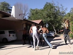 Slutty Nina Elle sucks as much black penis as she can Slutty Nina Elle sucks as much black penis as she can