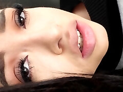 Bashful girlfriend Scarlett Bloom fucked balls deep in her tight pussy