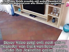 German slim blonde teen does blowjob at ugly man German slim blonde teen does blowjob at ugly man