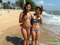 TukTukPatrol Cum Douche On Slutty Asian Beach Friends