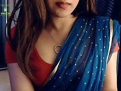 Cammodel BadGirlLHR in Saree