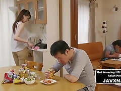 Beautiful Japanese Babe Gets Nailed By Stepdaddy