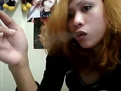 Heavy smoking asian nymph Heavy smoking asian nymph