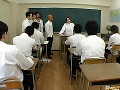 Yuki Tsukamotos In The Middle Of A Teacher Gang-bang