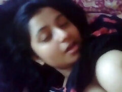 Drunken Indian Girl displaying her Big Tits and Pussy.