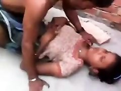 A village girl is having 1st time sex with a local lad