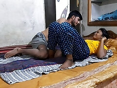 Eighteen Year Old Indian Tamil Couple Fucking With Horny Bony Sex Guru Giving Love To GF