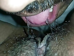 Licking humid desi Indian pussy 