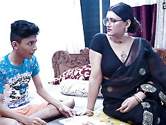 Miss Scorching and Jaw-dropping Teacher and Old Step Daddy teaches his Virgin Son How to Fuck 1st Time