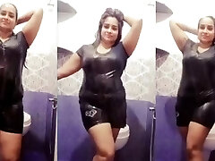 Indian Big Boobs Step Sista Arya in Bathroom