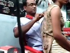 Indian real cute 19y daughter enjoys pulverizing own father when mother is out of home