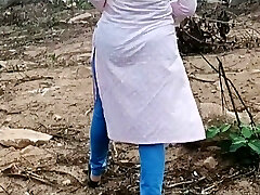 Risky Quick Public Sex in jungle with big boobs girlfriend