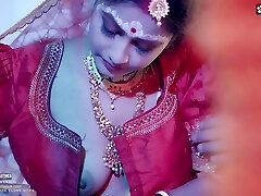 Desi Super-cute 18+ Girl Very 1st wedding night with her husband and Hardcore sex ( Hindi Audio )
