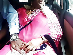 sexy saree telugu zia sporco colloqui, auto sesso con auto driver parte 2