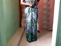 Green saree 