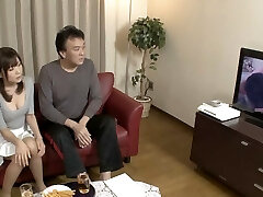 Housekeeper who got horny watching pornography with her husband.