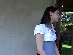 Rough furry MILF punishes young lesbian teen - old and young