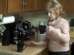 Grandmother big boobs high heels