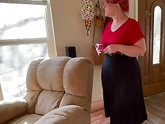 Mommy punishes you and makes you sniff her filthy pantyhose, lick them clean and make her cum, you are her fuck toy V192