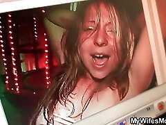 He fucked GFs mature mother on the kitchen table He fucked GFs mature mother on the kitchen table