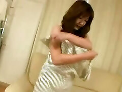 Oriental mature tramp shows her body then fumbles her clit