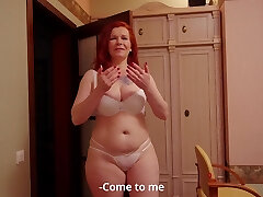 Stepmom helps her stepson with her vag Stepmom helps her stepson with her vag