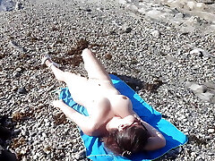Exhibitionist Flashes his Dick for a Nudist Milf