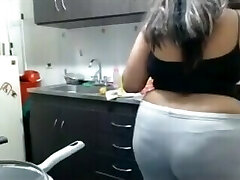 What's Cooking?..Sexy BBW Bootie in the kitchen!