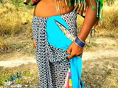 Outdoor Injoy Indian Dehati Bhabhi Nude In Stunning Saree Desi