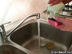 2 workers share very old grandmother 2 workers share very old grandmother