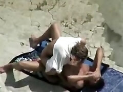 Mature Beach Fuck Movie Vignette of Couple Caught on Hidden Cam Web Camera
