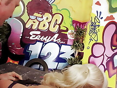 As the asshole is getting split up by a bulky dick the milf is bellowing