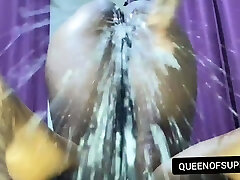 Sexy Ebony Neighbor has Multiple Squirt Climaxes