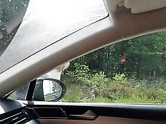 Old Sexy Hitchhiker Biotch From Street Fucked in Woods with and Then Without a Condom