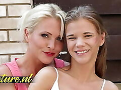 MatureNL All Girl MILF Seduces Petite Teenager and Fucks her Pussy with Dildo