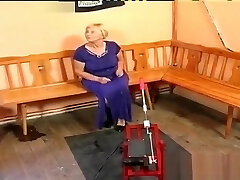 Granny Vera with a hook-up machine