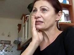 Beautiful mature redhead wife pumping out