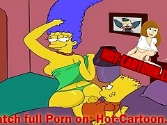 Simpsons Porno #1 Bart drill Marge Cartoon Porno