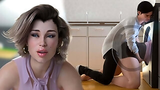 Apocalust (My Stepmom trapped in the Washing Machine) Beautiful Monstrous Ass, Hot Cougar